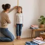 Lengte kind maat bepalen door de lichaamslengte van een kind te meten